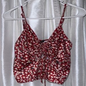 Shein Flower Crop Tank